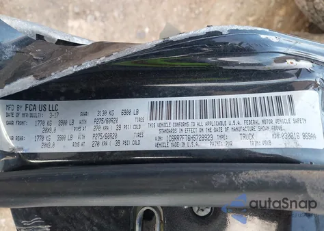 2017 Ram 1500 Express 4X4 6'4 Box из США, поврежденный, VIN 1C6RR7FT6HS728923